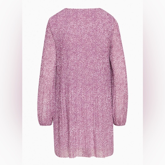 Aritzia Wilfred Daydreamer v-neck dress (color mochi pink/wldbry prpl), small - Picture 2 of 6